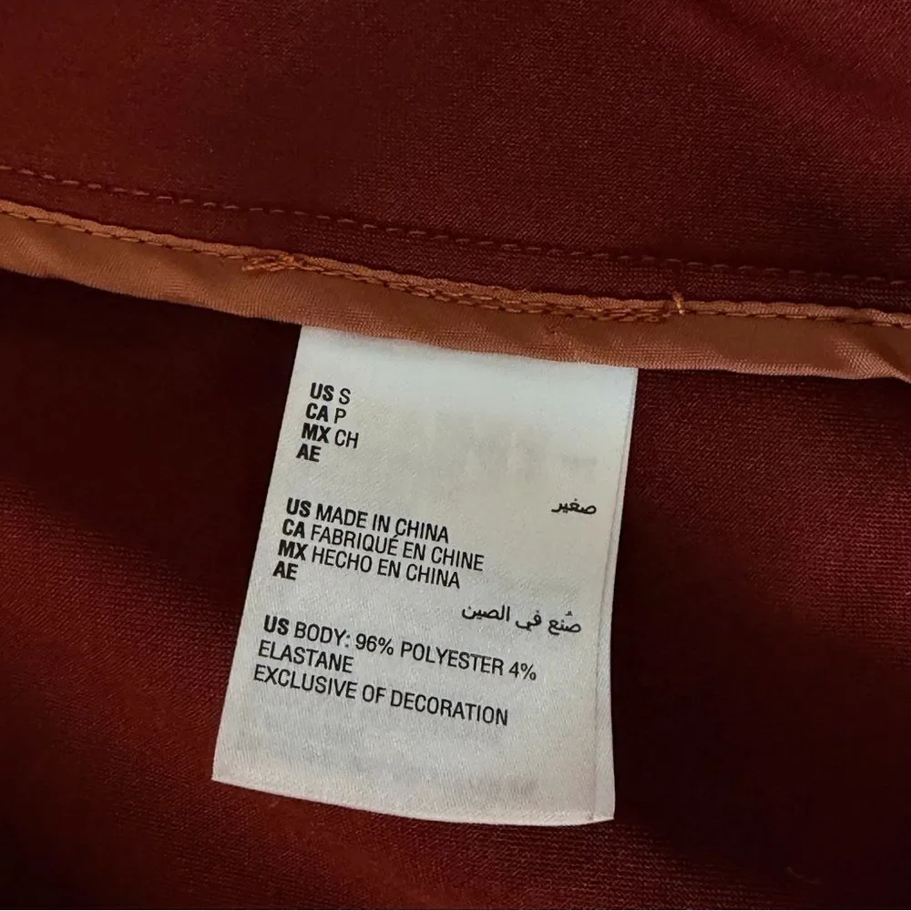 Bar III Faux Suede Open Front Jacket in Dark Clay – Size S (BNWT)